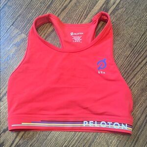 Peloton Red Sports Bra